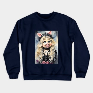 Miss Piggy Goth version Crewneck Sweatshirt